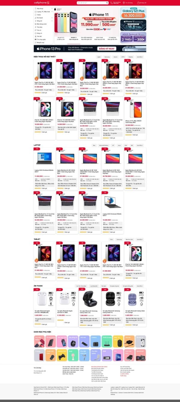 Theme wordpress điện thoại giống cellphones fix 1/2024